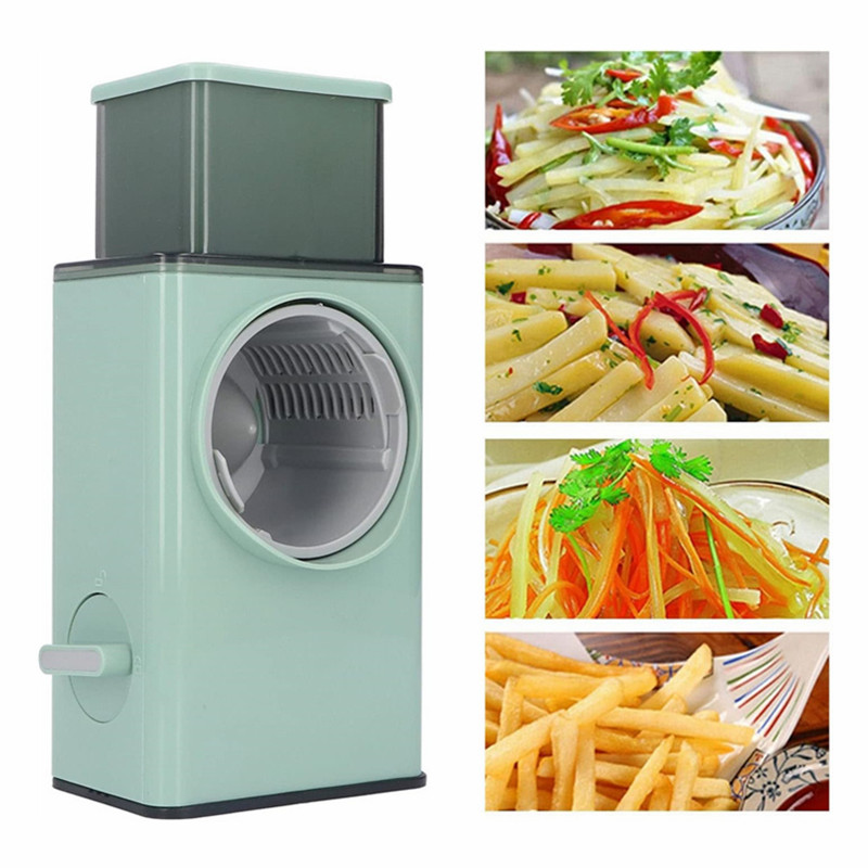 Mandoline Slicer - Râpe à fromage rotative à manivelle,