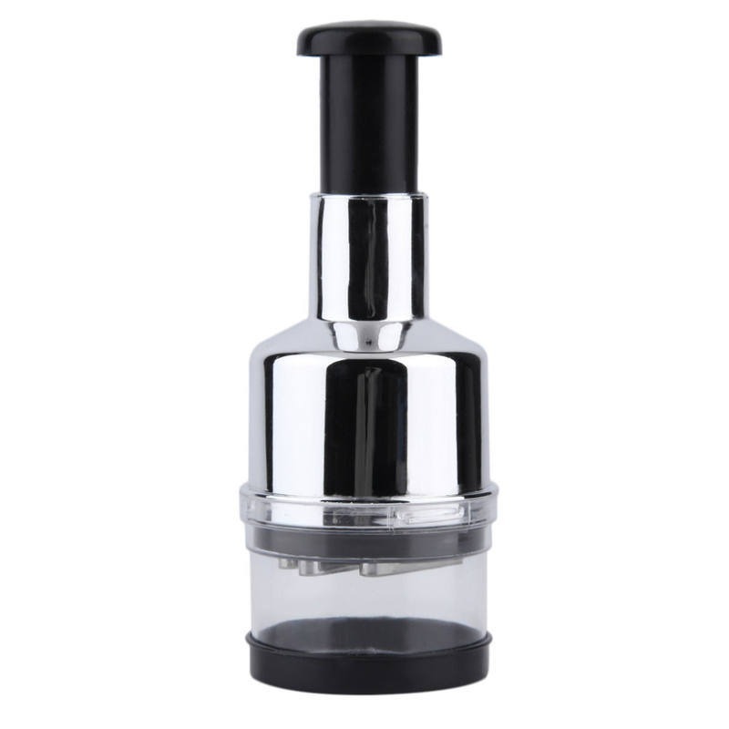Kitchen Gadgets Vegetable Chopper - Presse-ail manuel vertical en acier inoxydable