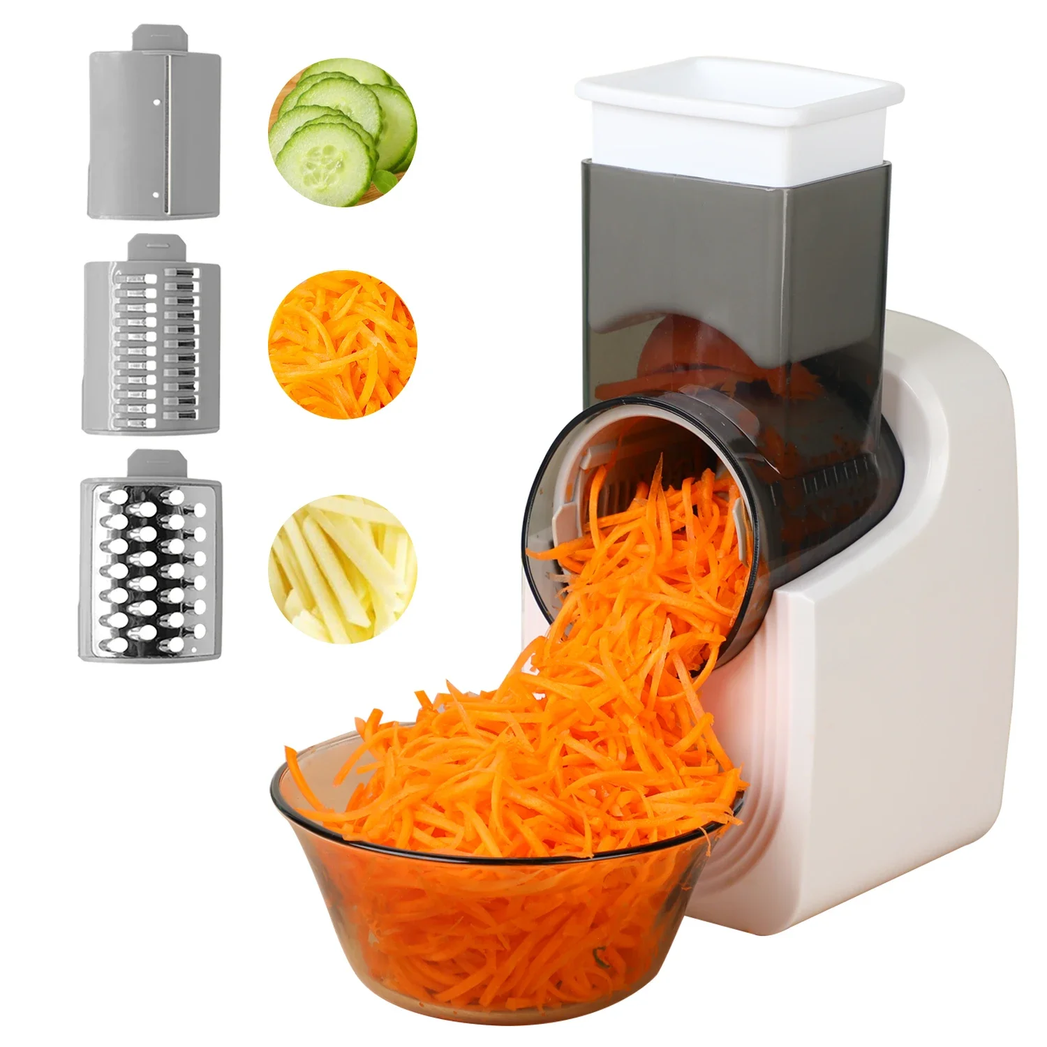 Mandoline Slicer - Râpe à fromage électrique, trancheuse électrique,