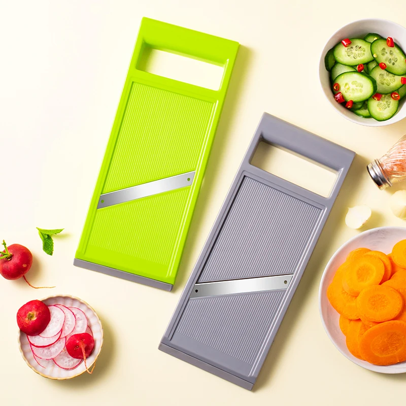 Mandoline Slicer - Coupe-légumes multifonctionnel avec lame en acier,