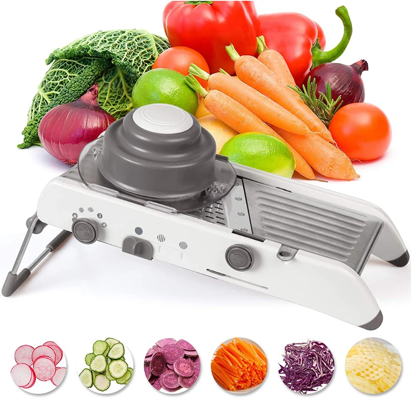 Mandoline Slicer - Mandoline en acier inoxydable, trancheuse à