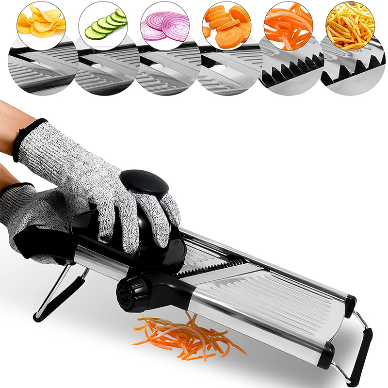 Mandoline Slicer - LMETJMA Mandoline Réglable en Acier Inoxydable,