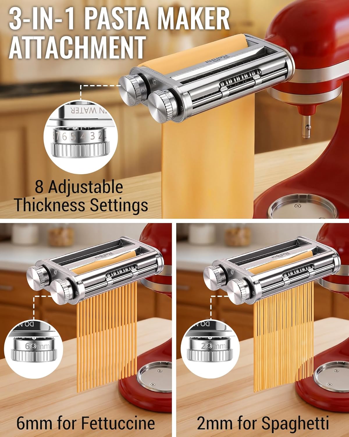Accessoire de coupe-pâtes 3-en - Kitchen Gadgets Mixer avis et prix