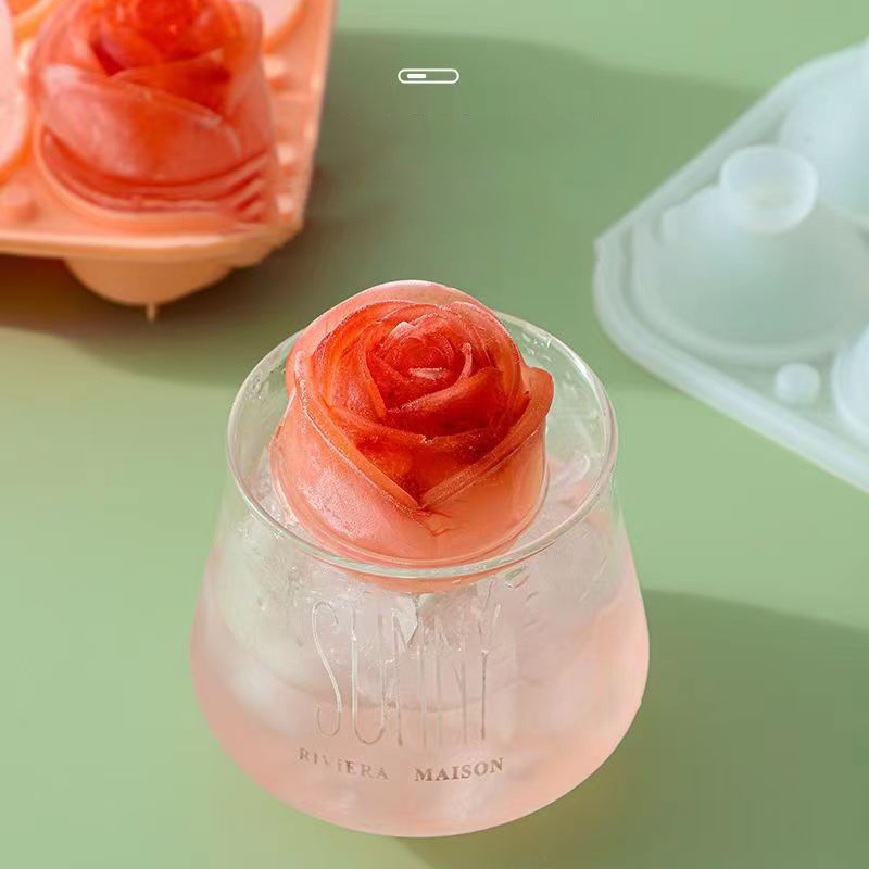 Moules à glace Rose 3D, 4 trou - Kitchen Handy Gadgets avis et prix