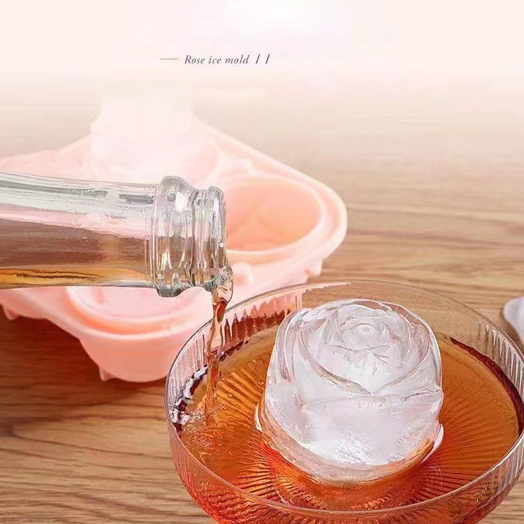 Moules à glace Rose 3D, 4 trou - Kitchen Handy Gadgets avis et prix