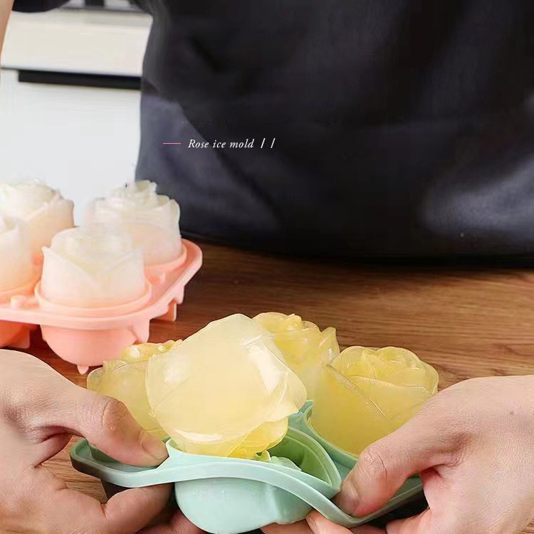 Moules à glace Rose 3D, 4 trou - Kitchen Handy Gadgets avis et prix