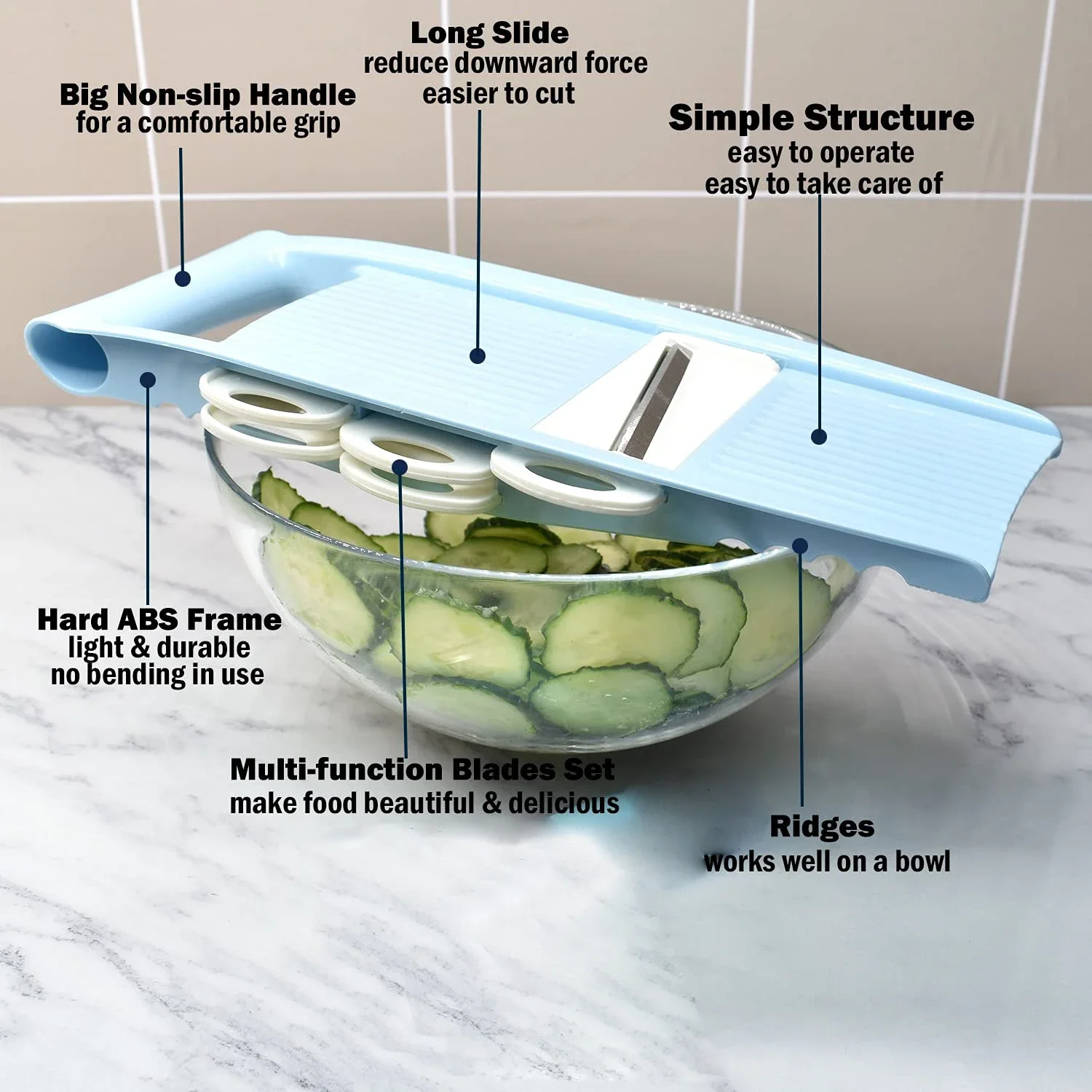 Trancheuse de Mandoline 5 en 1 - Mandoline Slicer avis et prix